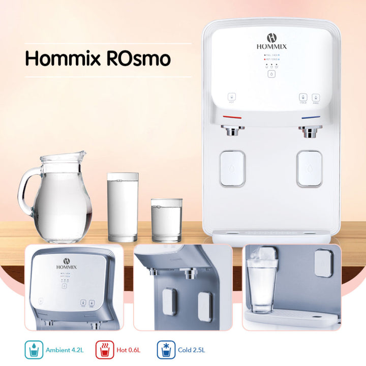 Hommix ROsmo 3-in-1 Countertop Reverse Osmosis Filtration System + UV - Hommix UK