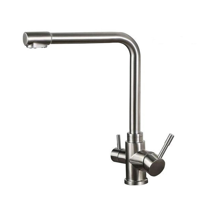 Hommix Sasani Brushed 304 Stainless Steel 3-Way Tap (Triflow Filter Tap) - Hommix UK