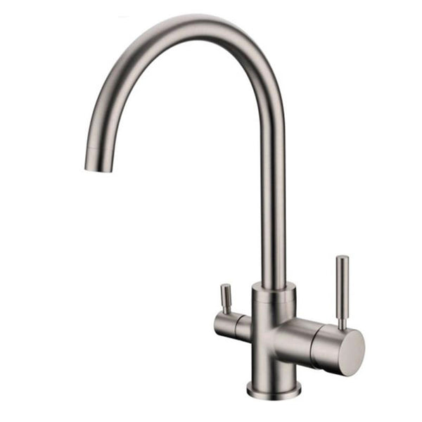 Hommix Verona Brushed Nickel 3-Way Tap (Triflow Filter Tap) - Hommix UK