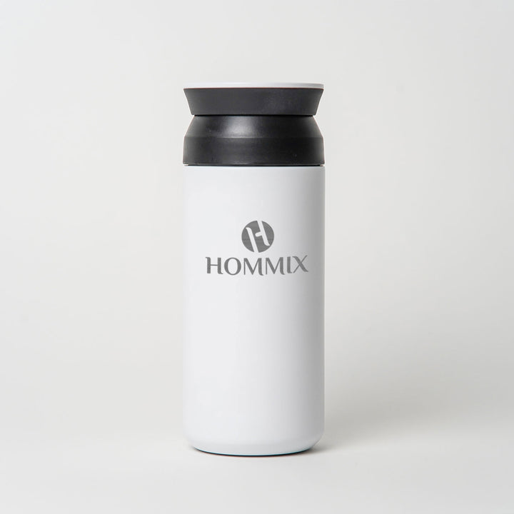 Hommix Ceramic Coated Travel Cup 350ml - White - Hommix UK