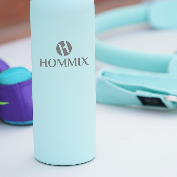 Hommix Ceramic Coated Reusable Bottle 600ml - Turquoise - Hommix UK