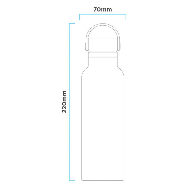 Hommix Ceramic Coated Reusable Bottle 600ml - Khaki - Hommix UK