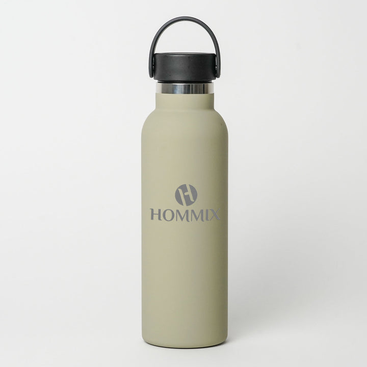 Hommix Ceramic Coated Reusable Bottle 600ml - Khaki - Hommix UK
