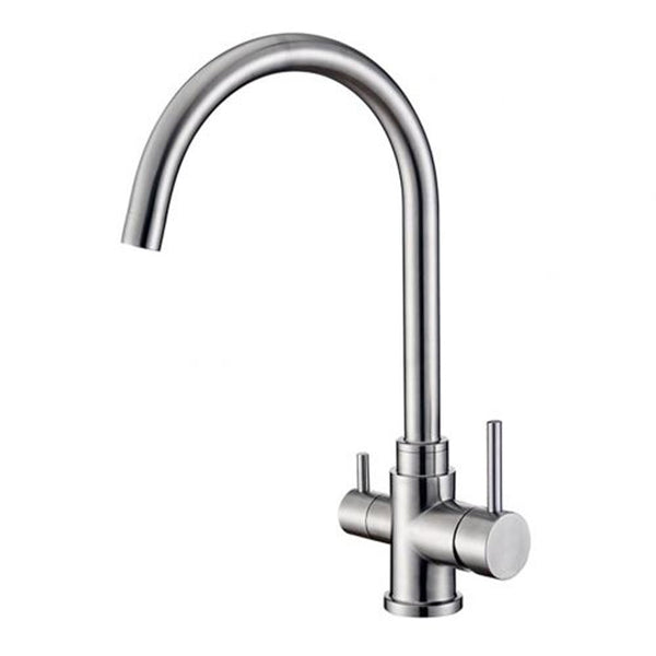 Hommix Pisa Brushed 304 Stainless Steel 3-Way Tap (Triflow Filter Tap) - Hommix UK