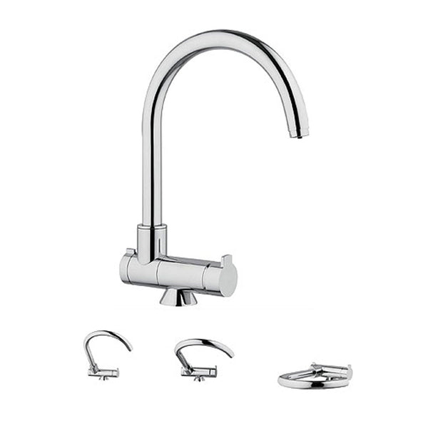 Hommix Torino Chrome Folding 3-Way Tap (Triflow Filter Tap) - Hommix UK