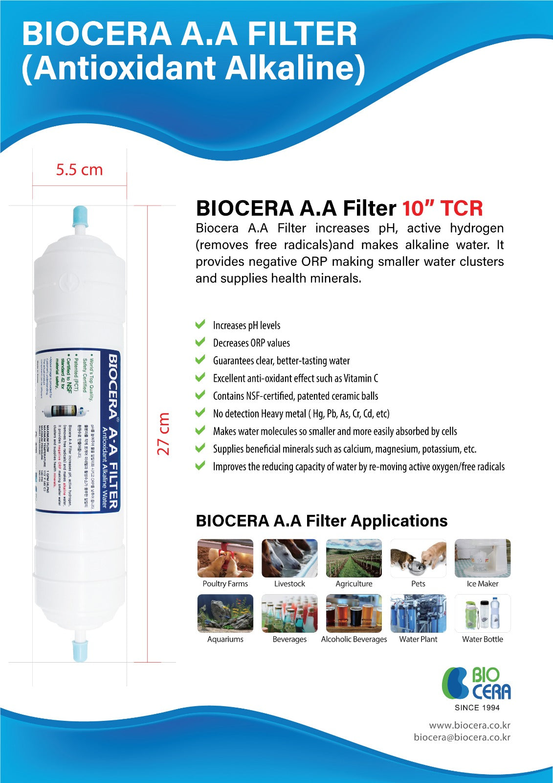 12 Month Replacement Filter Pack for BMB-10 Pro and BMB-20 Pro with Bi ...