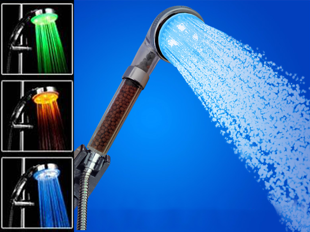 HOMMIX LED Shower Filter Head With Active Ceramic Ball - Hommix UK