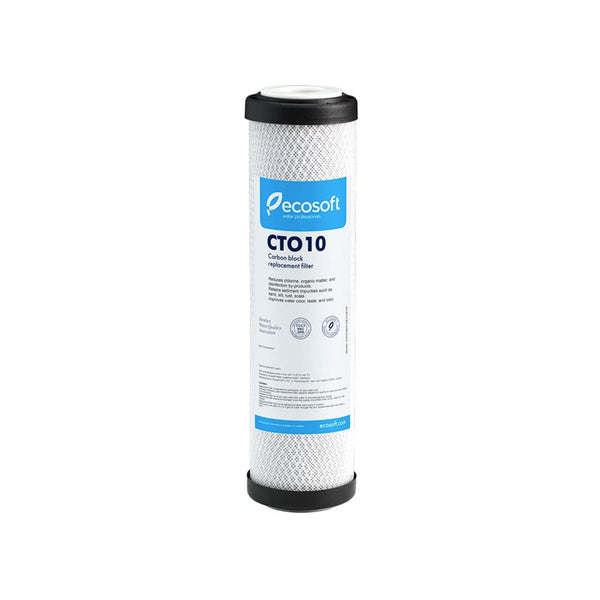 Ecosoft 2.5" × 10" 10 Micron Carbon Block Replacement Filter (CTO10) - Hommix UK