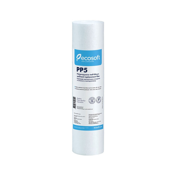 Ecosoft 2.5" × 10" 5 Micron Melt Blown Sediment Replacement Filter (PP5) - Hommix UK