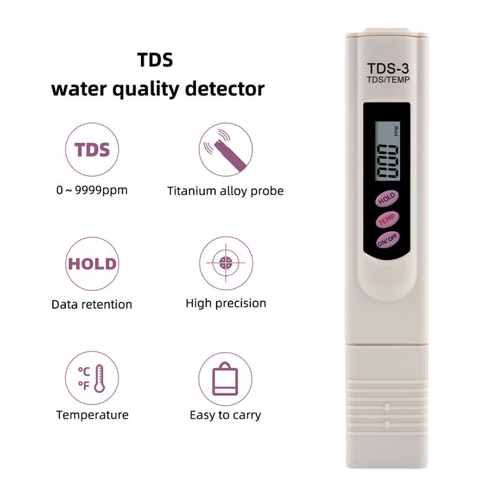 TDS-3 & Temperature Meter - Hommix UK