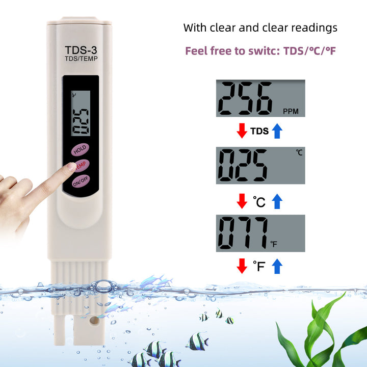 TDS-3 & Temperature Meter - Hommix UK