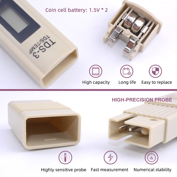 TDS-3 & Temperature Meter - Hommix UK